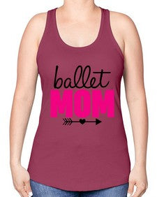 Ballet mom 76# - ballet -Racerback Tank
