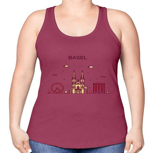Basel 419# - cities -Racerback Tank