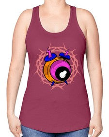 Bastard alarm 10# - cartoon general -Racerback Tank