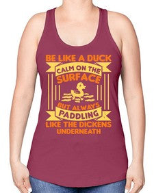 Be like a duck Style 17# - ducks -Racerback Tank