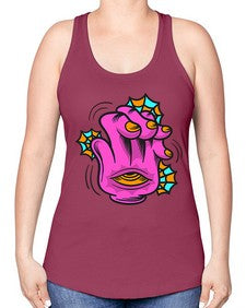Bored high five 23# - cartoon general -Racerback Tank