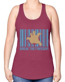 Break the Freedom 25# - internet -Racerback Tank