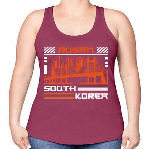 Busan 524# - cities -Racerback Tank