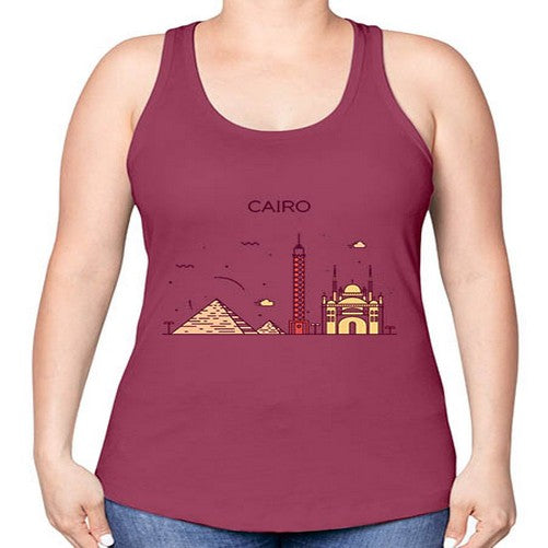 Cairo 529# - cities -Racerback Tank