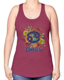 Cancer 125# - cancer -Racerback Tank