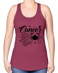 Cancer 151# - cancer -Racerback Tank