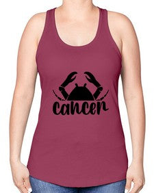Cancer 156# - cancer -Racerback Tank