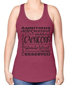 Capricorn 566# - capricorn -Racerback Tank
