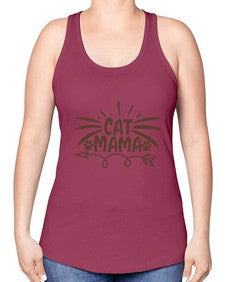 Cat Mama Style 5# - cats -Racerback Tank