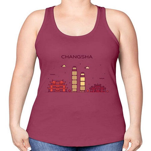 Changsha 555# - cities -Racerback Tank