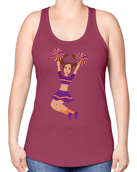 Cheerleader 16# - cheer -Racerback Tank