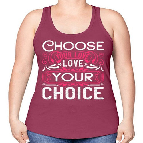 Choose your love Love your choice Style 4# - dogs -Racerback Tank