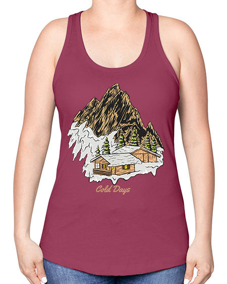 Cold Days 26# - nature -Racerback Tank