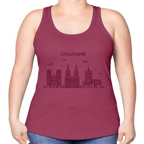 Cologne 593# - cities -Racerback Tank