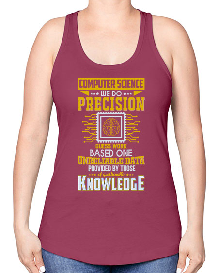 Computer Science we do 278# - general science -Racerback Tank