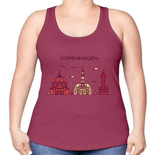 Copenhagen 625# - cities -Racerback Tank