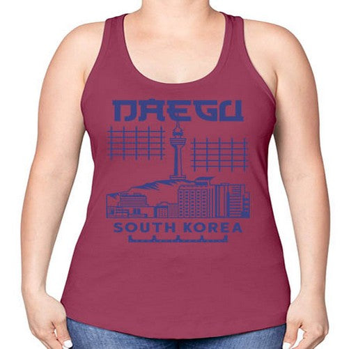 Daegu 641# - cities -Racerback Tank