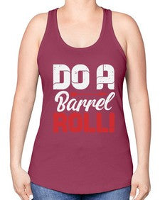 Do a barrel roll 4# - video games -Racerback Tank