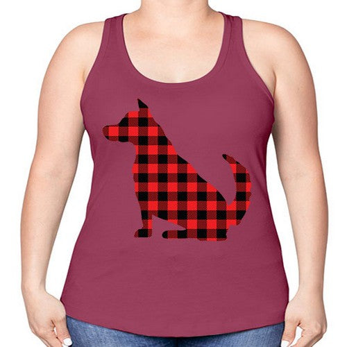 Dog Style 105# - dogs -Racerback Tank