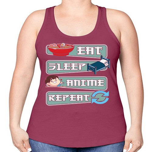 Eat Sleep Anime Repeat Anime Manga 227# - anime -Racerback Tank