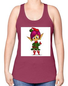 Elf 118# - cartoon general -Racerback Tank