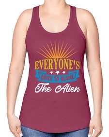 Everyones quick to blame the alien 54# - ufo -Racerback Tank