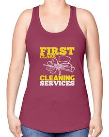 First class cleaning service Style 159# - cleaner -Racerback Tank