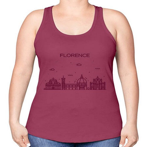 Florence 724# - cities -Racerback Tank