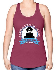 Forensic computer analyst 46# - computer -Racerback Tank