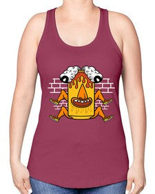 Fuck the weekend 128# - cartoon general -Racerback Tank