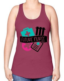 Future Nurse Style Style 815# - nurse -Racerback Tank