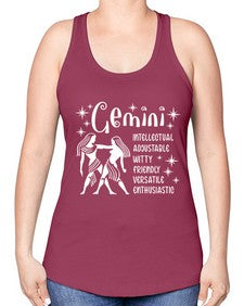 Gemini 221# - gemini -Racerback Tank
