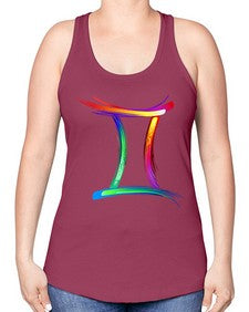 Gemini 222# - gemini -Racerback Tank