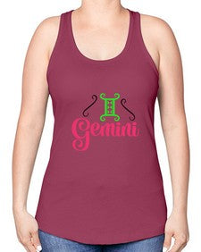 Gemini 224# - gemini -Racerback Tank