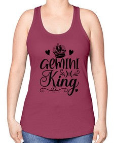 Gemini king 228# - gemini -Racerback Tank