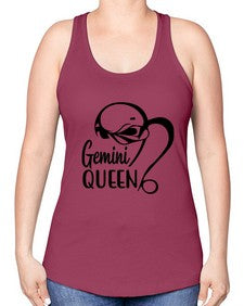 Gemini queen 231# - gemini -Racerback Tank