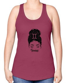 Gemini woman - gemini -Racerback Tank