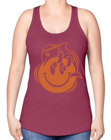 Give smile get hugs 131# - cartoon general -Racerback Tank