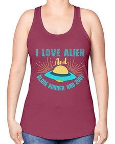 I love alien and blade runner 18# - ufo -Racerback Tank