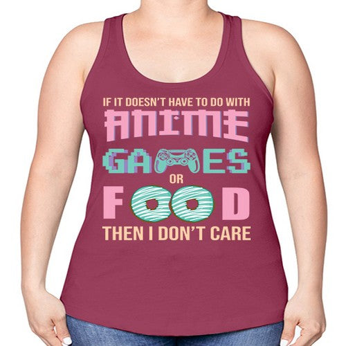 If Its Not Anime Video 247# - anime -Racerback Tank