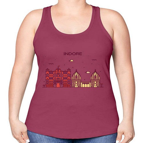 Indore 953# - cities -Racerback Tank