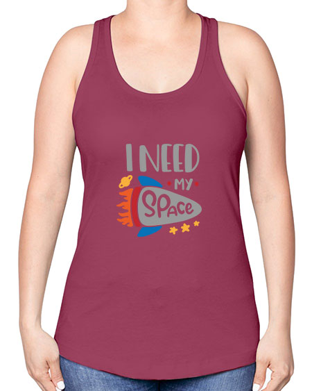 Ineedmyspace 17# - space -Racerback Tank