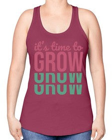 Its Time to Grow 9# - internet -Racerback Tank