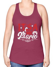 Its ame 30# - video games -Racerback Tank