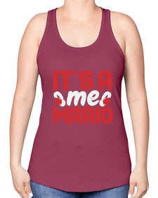 Its ame Mario 29# - video games -Racerback Tank
