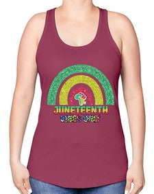 Juneteenth Vibes Only 5# - black juneteenth -Racerback Tank