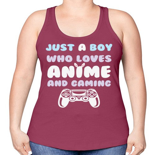 Just A Boy Who Loves 261# - anime -Racerback Tank