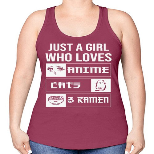 Just A Girl Who Loves 263# - anime -Racerback Tank