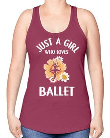 Just a girl who loves ballet 149# - ballet -Racerback Tank