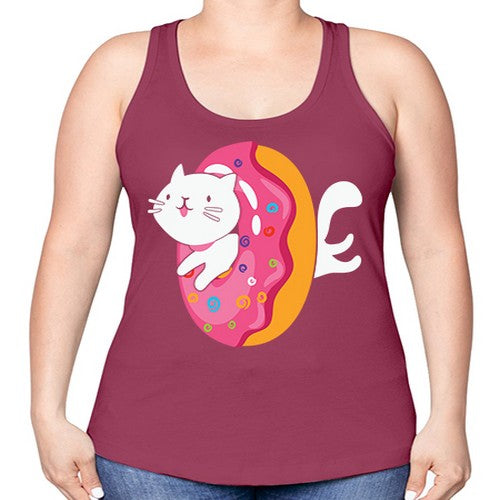 Kawaii Cat Donut Anime Lover Anime 267# - anime -Racerback Tank